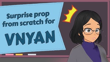 Create a simple anime surprise prop from scratch - VNyan tutorial