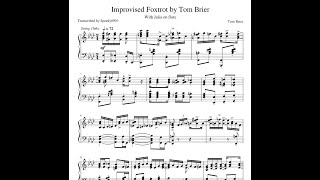 Improvised Foxtrot by Tom Brier Piano Sheet Tutorial | Импровизация Фокстрот Том Бриер ноты пианино