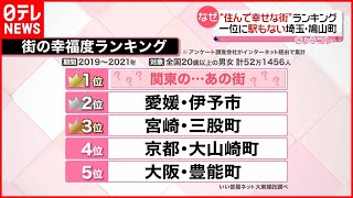 【満足度】“住んで幸せな街”ランキング  １位は…