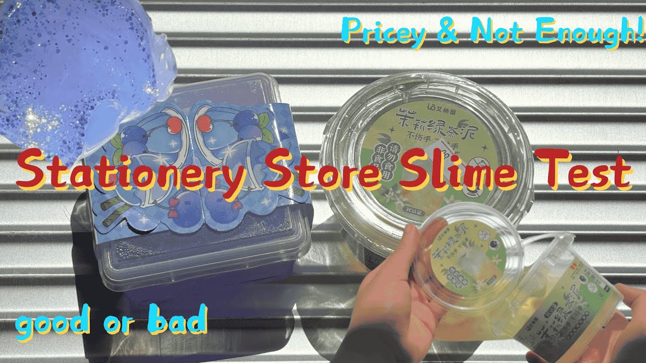 Stationery Store Slime Review | Fun or Not? Price, Texture & Amount Tested｜