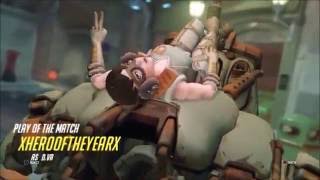 Overwatch - Quadruple Kill With D.Va. EPIC TEAMWORK! POTG