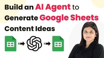 How to Build an AI Agent to Auto-Generate Google Sheets Content Ideas