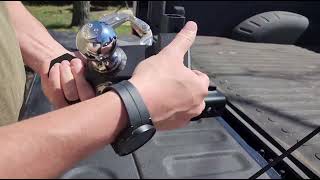 Ayleid Trailer Hitch Tri-Ball Mount with Hook&Pin&Rotatable Tow Shackle,Fits 2-in Receiver with 1-7/