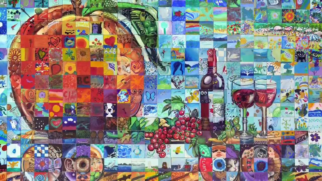 The Penticton BC Canada 150 Mosaic Mural