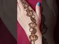 #shorts very stylish back hand mehndi design