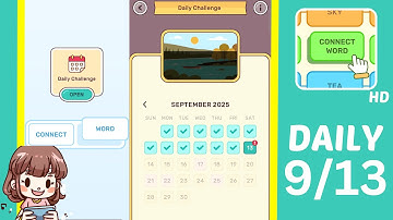 Connect Word Daily Challenge September 13 Answers Walkthrough