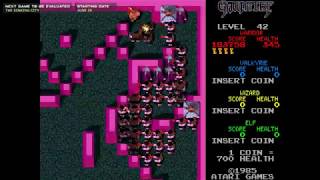 Gauntlet Arcade | Game Complete | Playthrough Part 1 | Level 1 to 100 | Speed 40x faster