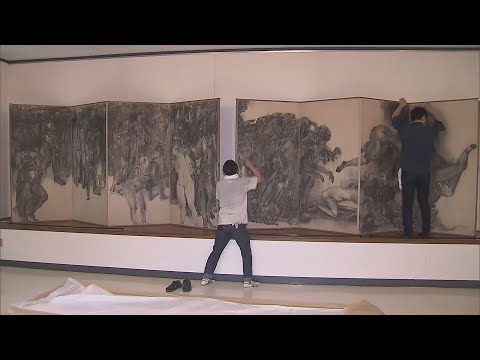 原爆の図「幽霊」 20日展示再開／埼玉県 - YouTube