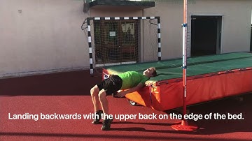 High Jump Made Simple, The Right Rotation – Exercise No. 2: Bridge at the Edge of the High Jump Bed