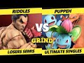 The Grind 148 Losers Semis - Riddles (Kazuya) Vs. Puppeh (Pokemon Trainer) SSBU Smash Ultimate