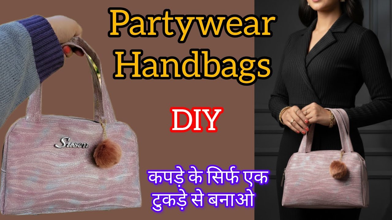 Partywear handpurse DIY 👜/how to make handmade bags at home step by step#vasundhracreation21 #viral 