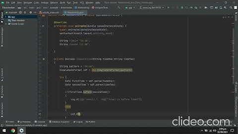 How to compare two times with each other in Android App