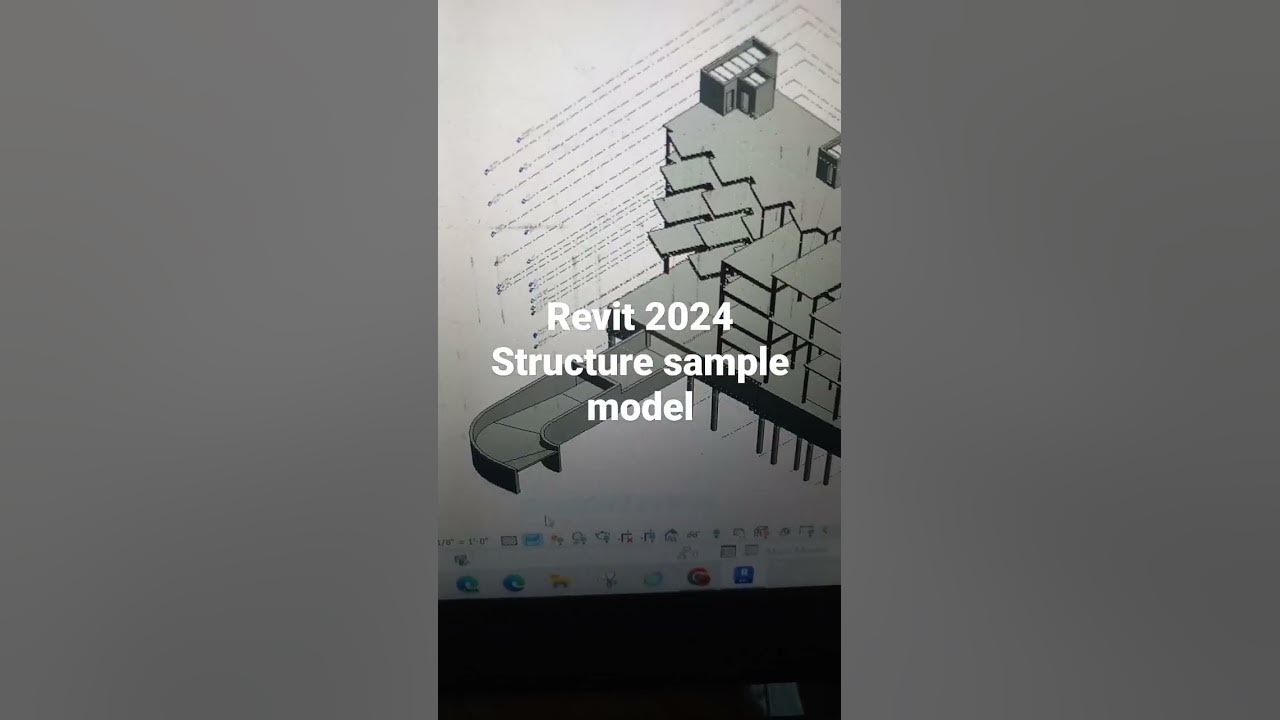 Revit 2024 structure sample model #revit2024 #toposolid #buildingdesign
