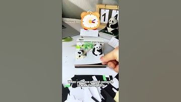 Wow, such a cute 3D panda model memo pad!#calendar 😎 #3d #giftideas #3dcalendar #memopad #papercraft