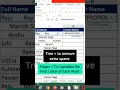 Full Name Me Se Extra Space Kaise Kam Kare | One Click Solution | Excel Trick #excel #exceltutorial