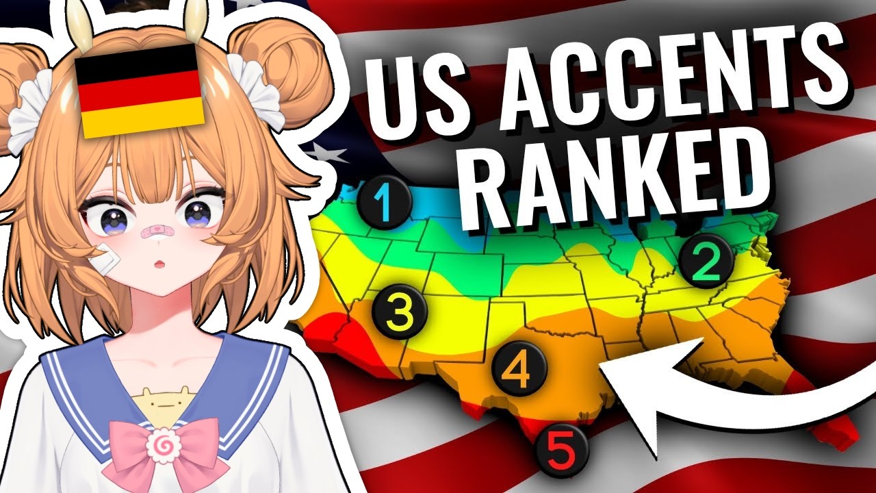 GERMAN VTUBER Reacts to AMERICAN ACCENTS Ranked EASIEST to HARDEST to Understand