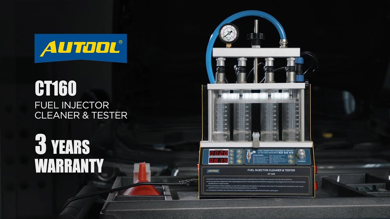 AUTOOL CT160 Fuel injector diagnostic and cleaning Cleaner Machine 110V220V YouTube