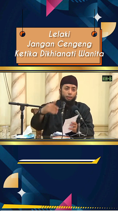 Lelaki jangan cengeng #khalidbasalamah