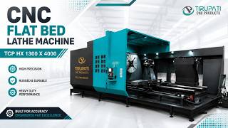 Heavy-Duty CNC Flat Bed Lathe | TCP H-1300 × 4000 Live Machining