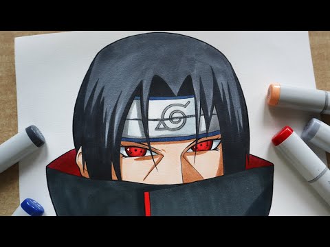 How to Draw Itachi Uchiha - Step By Step Tutorial | Naruto