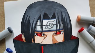How To Draw Itachi Uchiha - Step By Step Tutorial Naruto