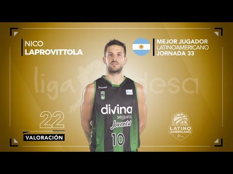 Nico Laprovittola, Mejor Jugador Latinoamericano de la Jornada 33