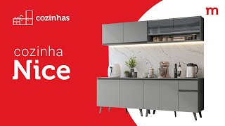 Explorando Cada Detalhe: Cozinha Nice Cinza Planejada | Madesa Móveis