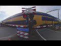 Vr 360° Spoorwegovergang Wijchen 😱10K😱 // Vr 360° Dutch railroad crossing