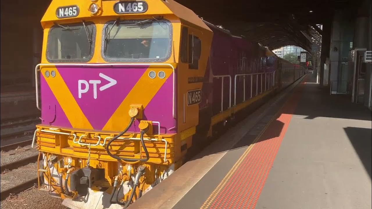 V/Line N465 City of Ballaarat Departing Southern Cross Station to Shepparton YouTube