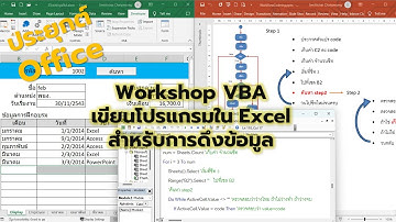 ประยุกต์Office : Workshop VBAเขียนโปรแกรมใน Excelสำหรับการดึงข้อมูล | ajsmittichai