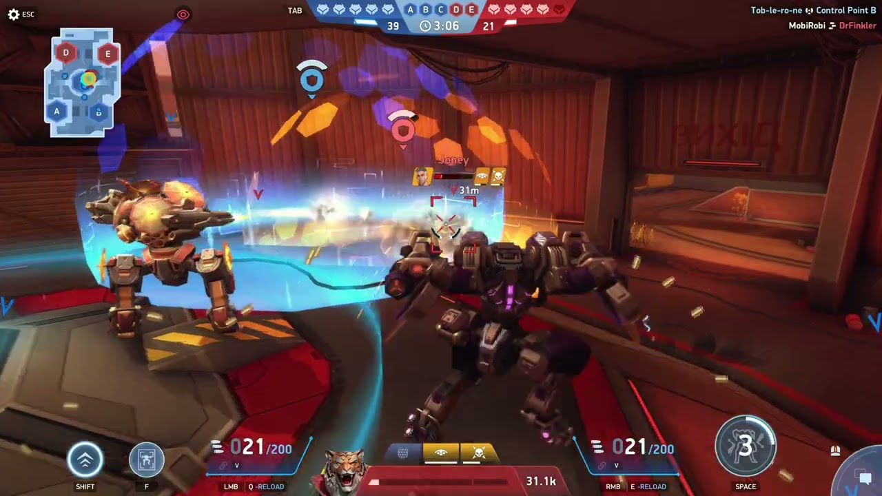 Fight in full | Mech Arena: Eclipse Minigun 12 Dominates on Smokestacks | Control Point Clash