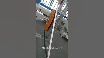 Hook loop velcro tape cutting machine with mounting release linear