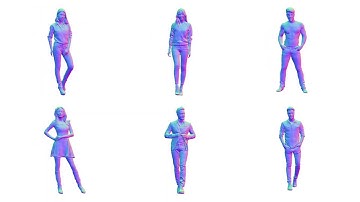 PIFuHD: High-Resolution 3D Human Digitization (CVPR2020 Oral, 1min Presentation)