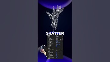 "Shatter" Effect in AE ↓  #aftereffects #rap #music #tutorial #hiphop #aftereffectstutorial