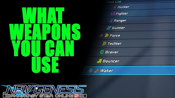 PSO2:NGS Every Class Weapons Quick Guide (Welcome PS4/PS5)