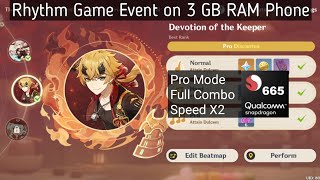 Rhythm Game Event on 3 GB RAM Phone, Pro Mode, Full Combo | Genshin Impact (4th Song) screenshot 4