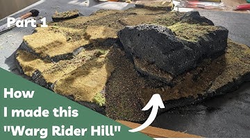 How to Make a Rocky Outcrop Grassland Hill | Tutorial | Wargaming Terrain Scenery MESBG (Part 1)