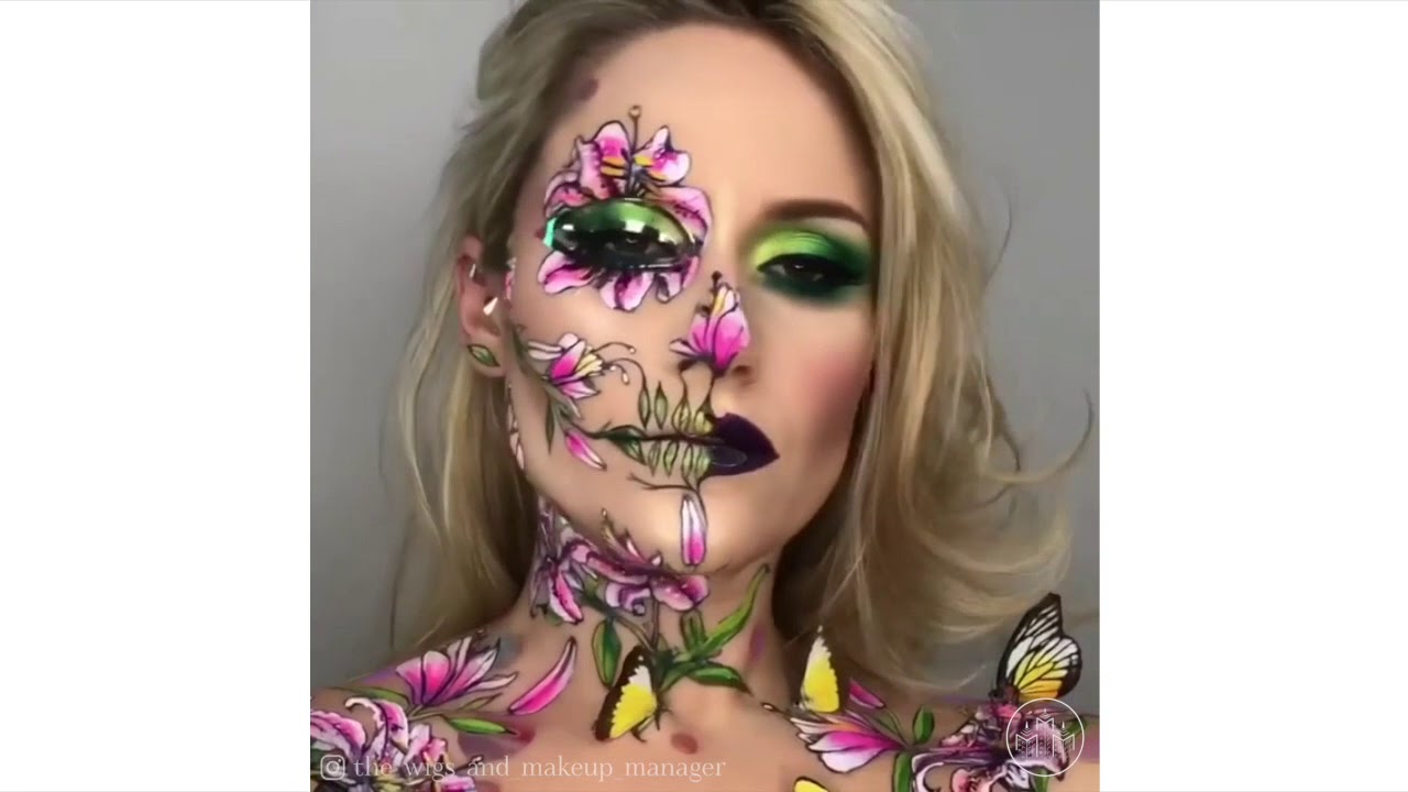 Bangladesh Erasure indebære Spring Flowers Makeup Art by Vanessa Davis aka The Skulltress - YouTube