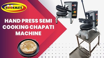 Manual Hand Press Chapati Semi cooking Machine | Hand Operated Semi Automatic Chapati Making Machine