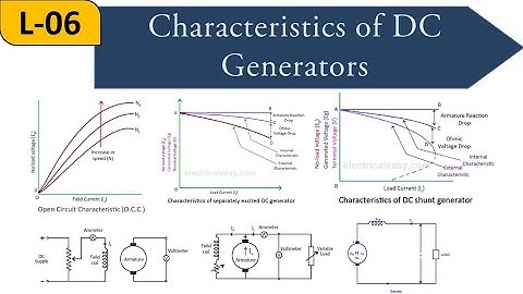 Lecture-6 || Characteristics of DC Generators || DC Generators