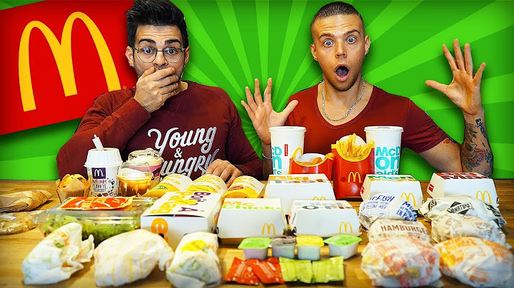ACHETER TOUS LES PRODUITS DE LA CARTE MCDO [+10'000 calories]