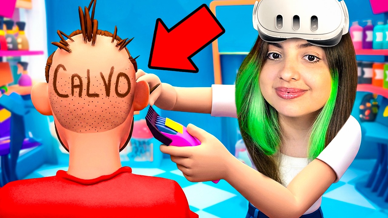 VIREI CABELEIREIRA POR 16 MINUTOS MAS... EM REALIDADE VIRTUAL.