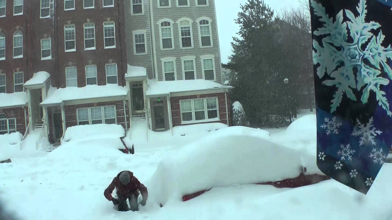 time lapse blizzard 2016 MD - YouTube