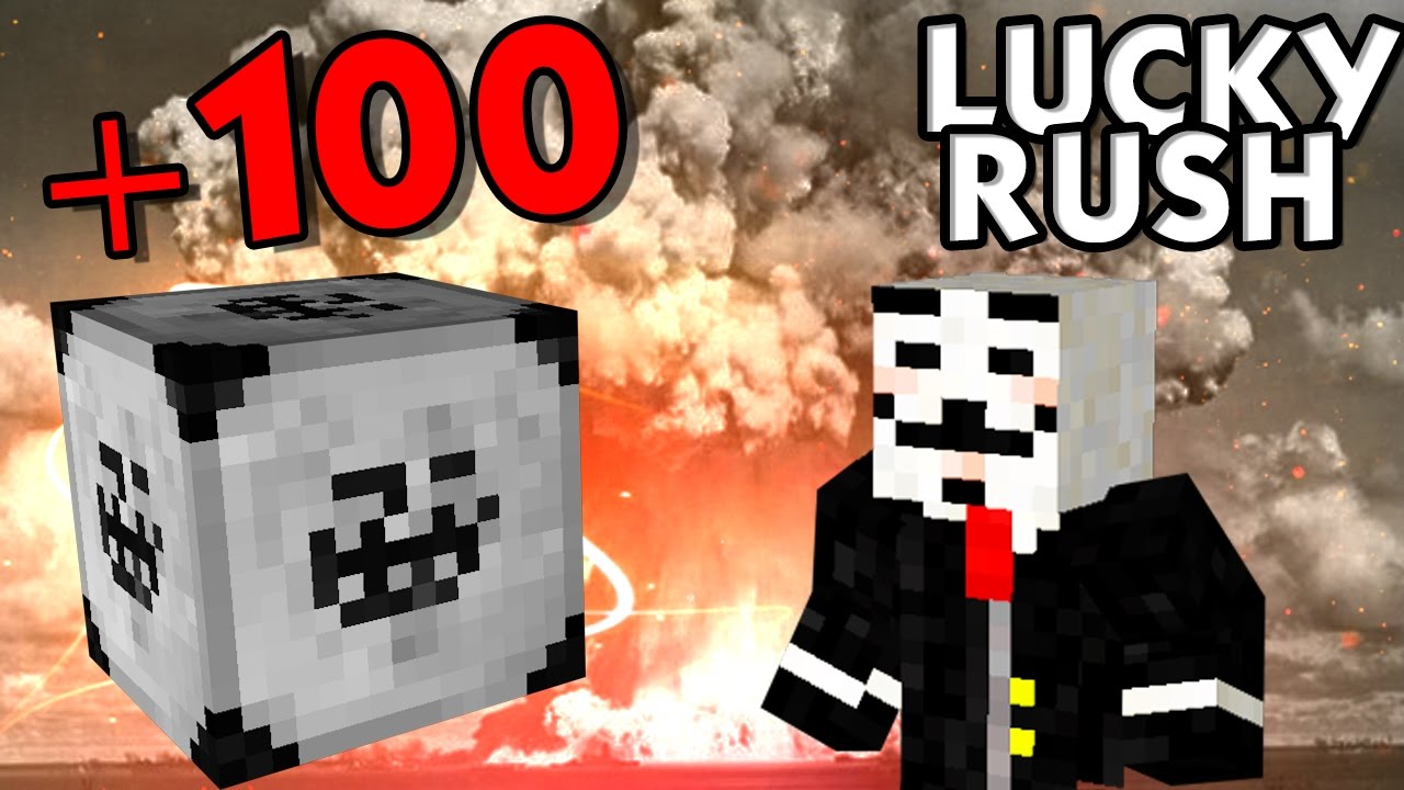 +100 TROLL BLOCK BATTLE | Minecraft LUCKY RUSH | baastiZockt