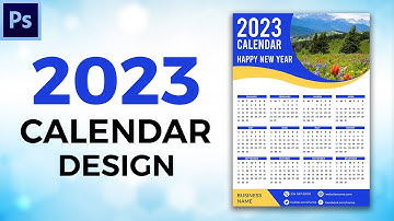 How to Design a 2023 Calendar in Photoshop | 2023 Calendar Design
