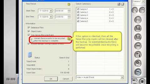 GeoVision Main System   ViewLog   Backup