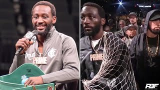 TERENCE CRAWFORD REACTS TO EMINEM WALKING HIM TO THE RING BEFORE HE KNOCKED OUT ERROL SPENCE JR