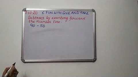 Class 3 || Maths || Chapter 6  || Fun with give and take || Subtraction using number line ||Ncert