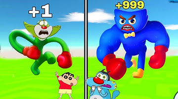 Punchy Race: Run & Fight Game - Gameplay Part 1 All Levels 1-5  OGGY and Jack