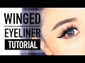 How to do Winged Eyeliner for Hooded Eyes Tutorial ♥ Cat Liner ♥ Wengie